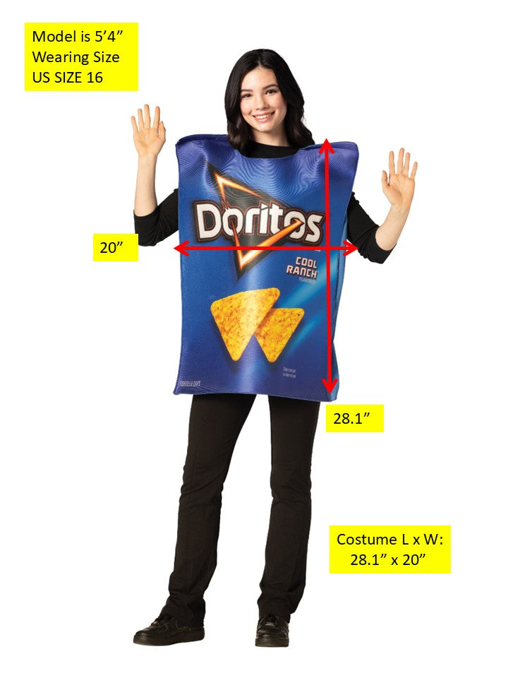 Rasta Imposta Doritos Cool Ranch Tüten Kostüm Teen Gr.16 blau