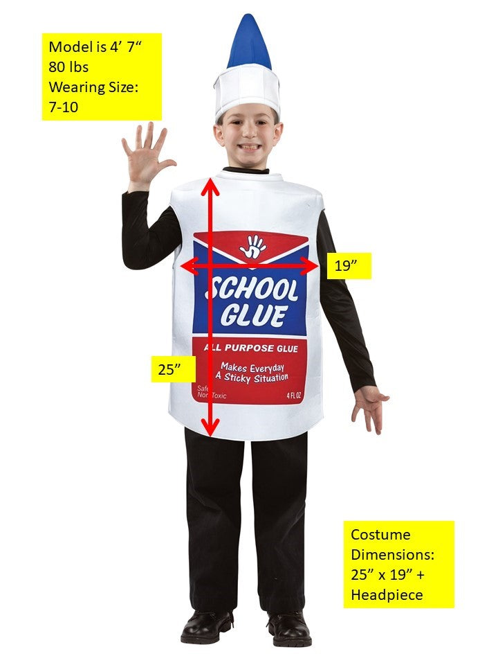 Rasta Imposta School Glue Kinderkostüm 7-10 Flasche