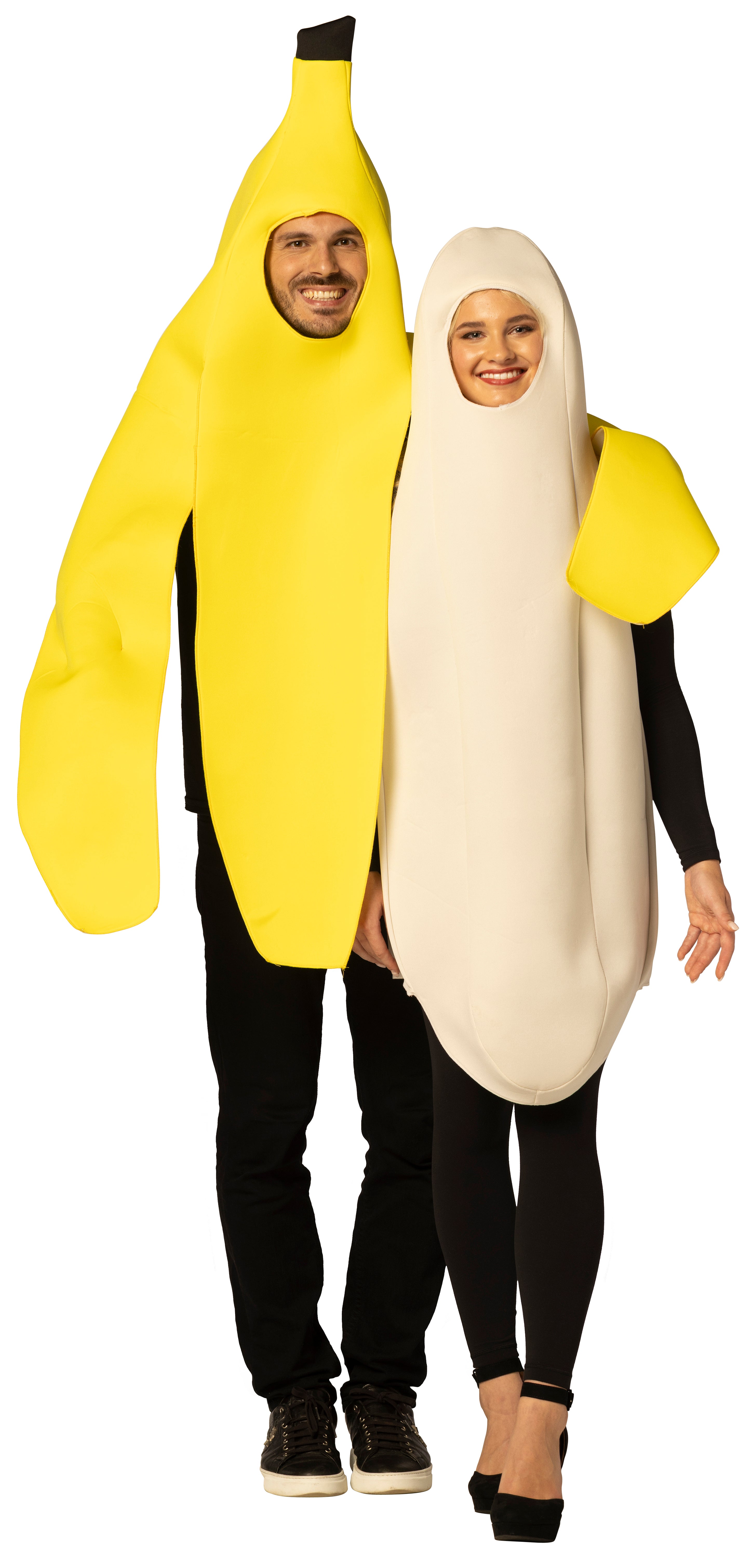 Rasta Imposta Banana Peel & Peeled Banana Paar-Kostüm Einheitsgröße