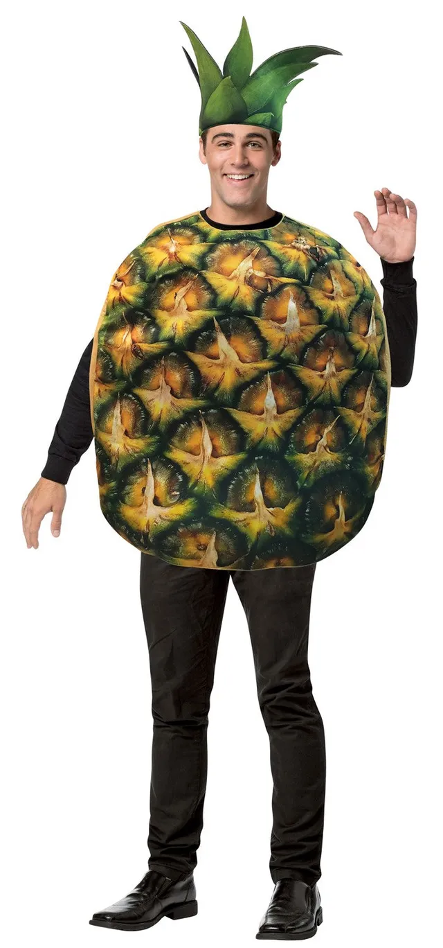 Rasta Imposta Photo Real Pineapple Kostüm Ananas Einheitsgröße