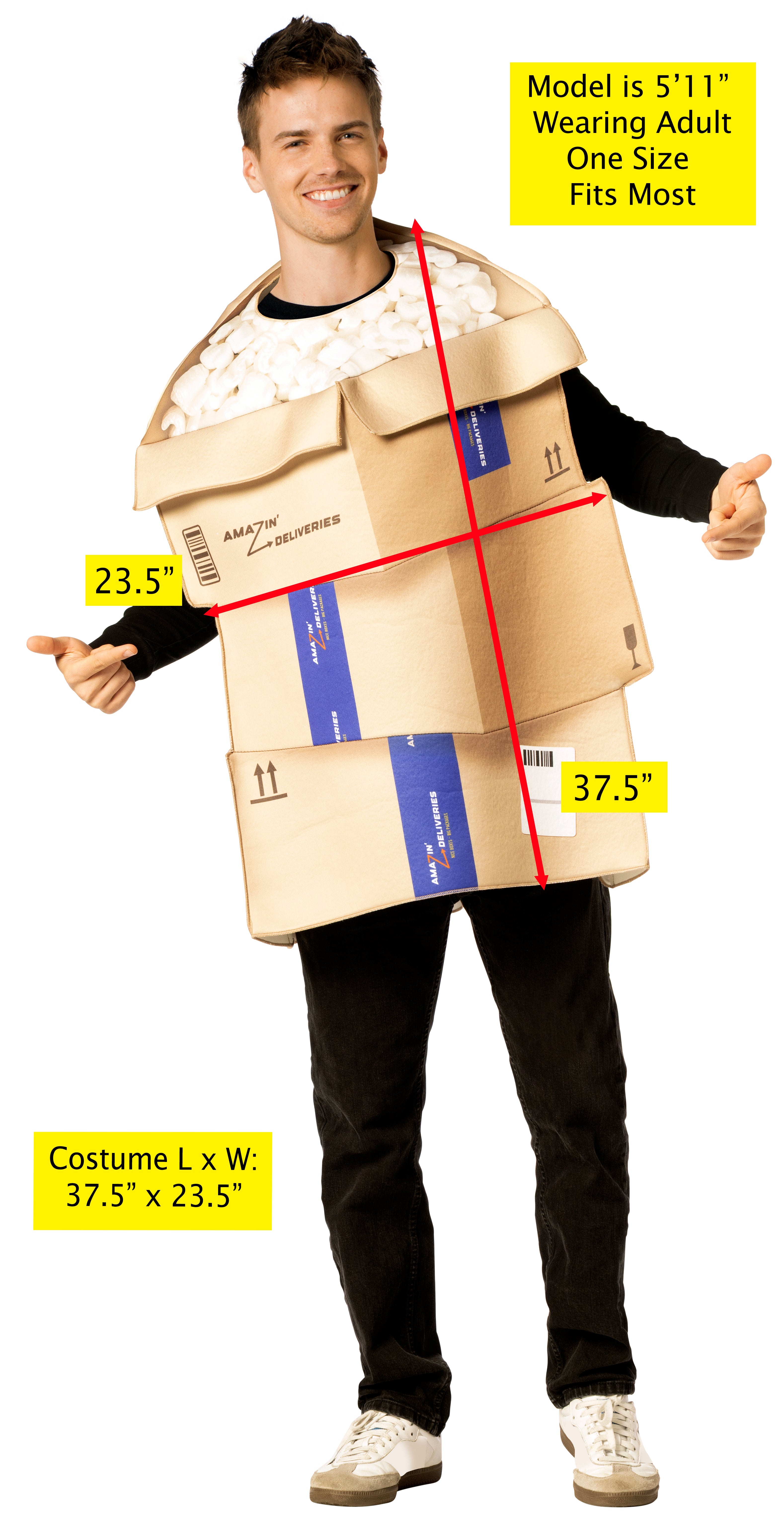 Rasta Imposta Amazin' Packages Pileup Kostüm One Size Paketstapel