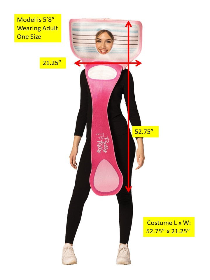Rasta Imposta Pink Razor Kostüm Damen One Size Schaum