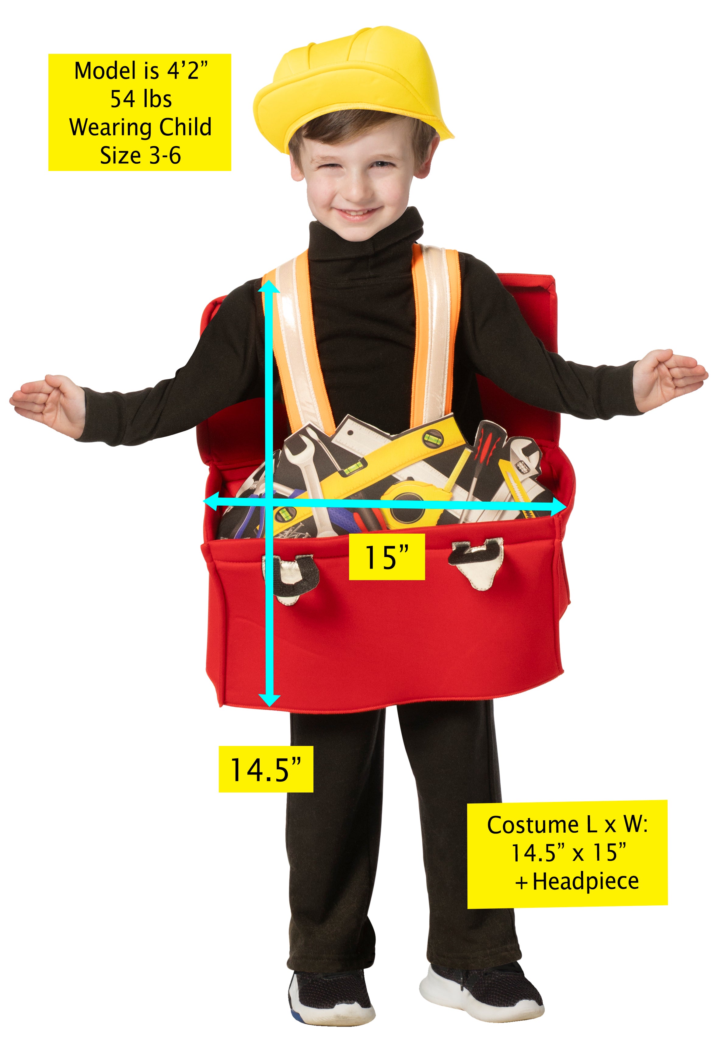 Rasta Imposta Tool Box Kostüm Kinder 3-6