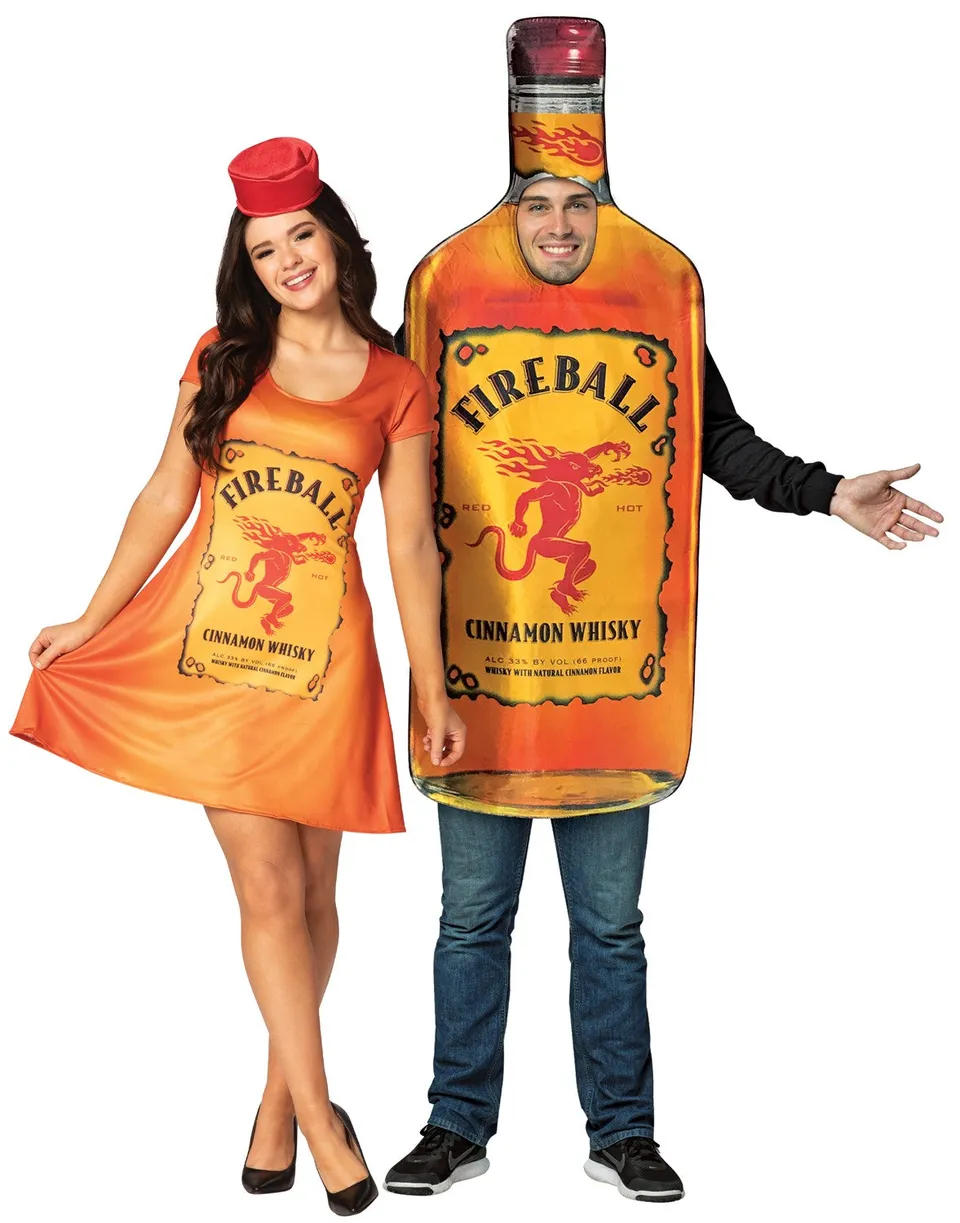 Rasta Imposta Fireball Flasche Kleid Partnerkostüm M-L