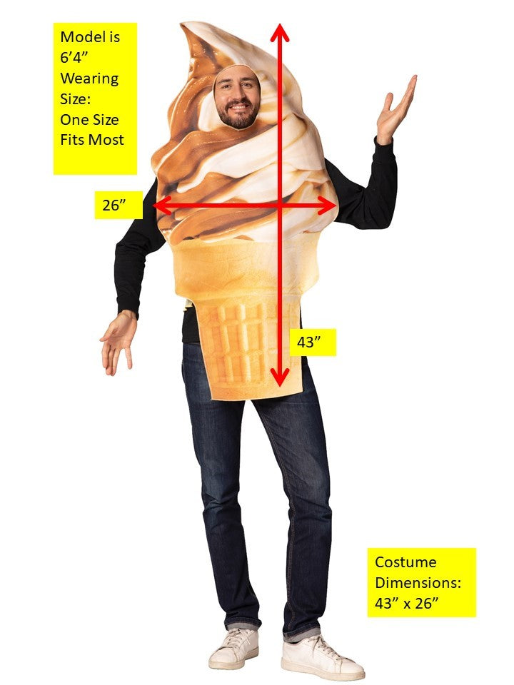 Rasta Imposta Soft Serve Eistüte Kostüm Einheitsgröße