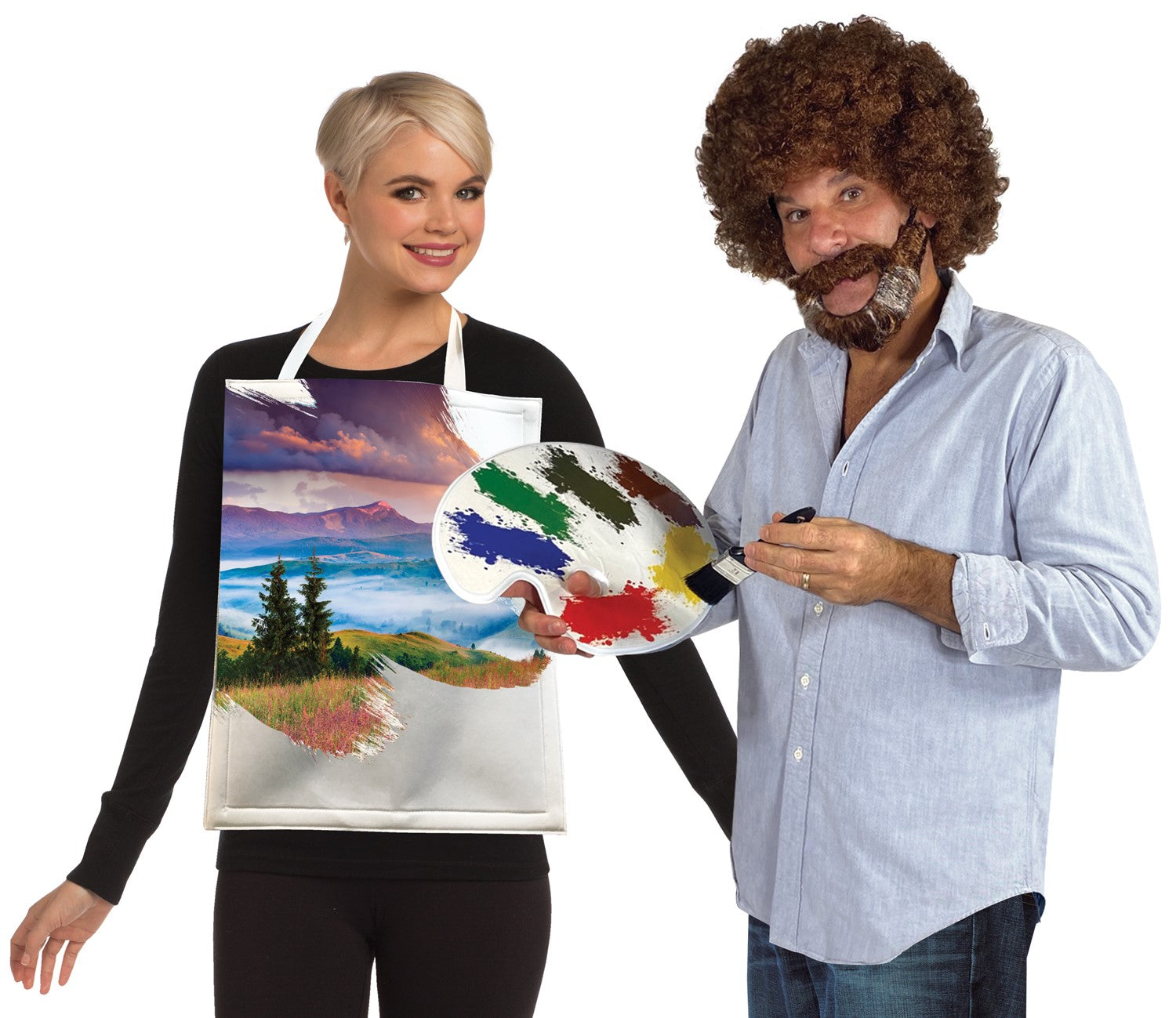 Rasta Imposta Retro Artist Maler Paarkostüm One Size