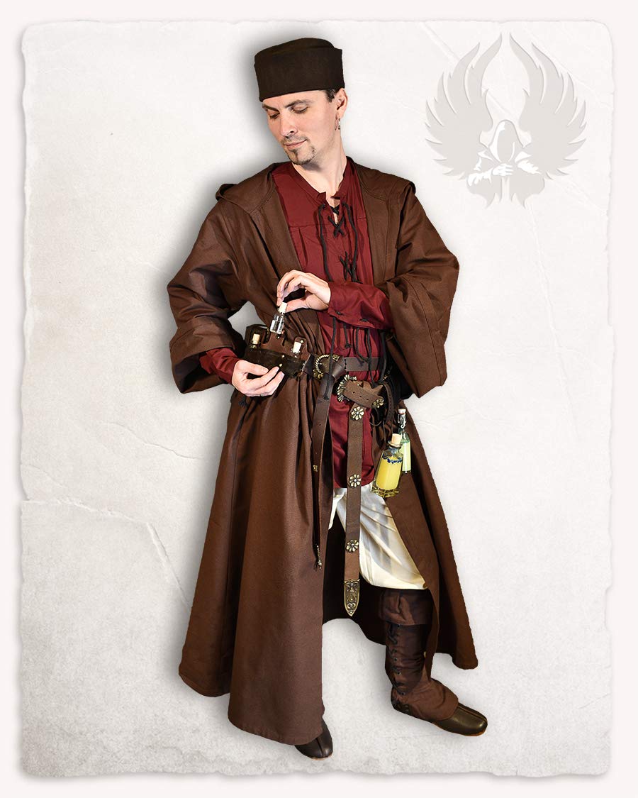 Mytholon Doran Tranktasche Leder Schwarz 4 Fläschchen