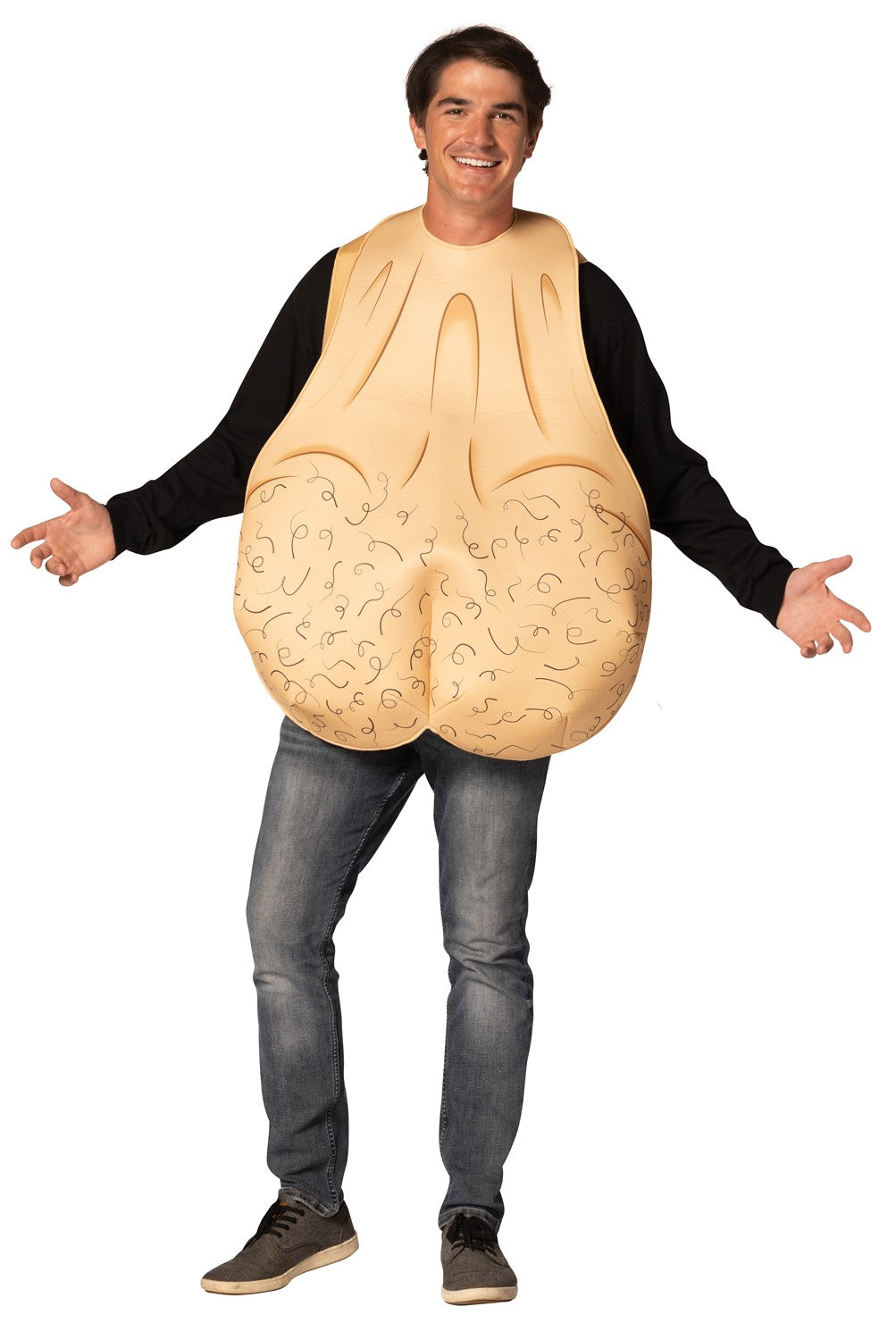 Rasta Imposta Male Ball Sac Kostüm One Size hautfarben