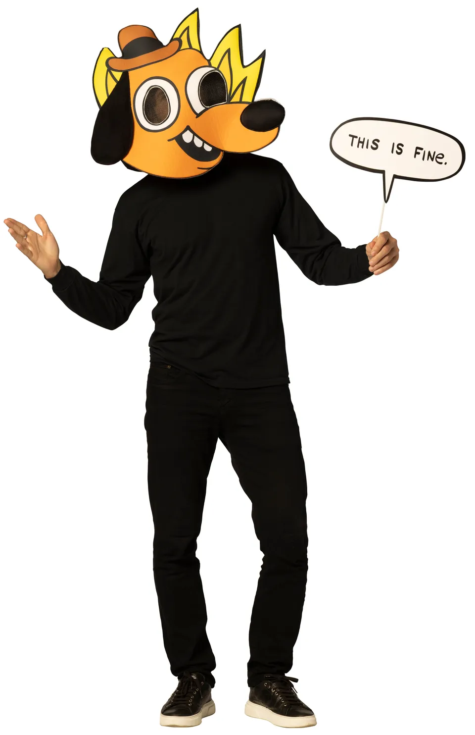 Rasta Imposta This is Fine Hundemaske One Size Meme