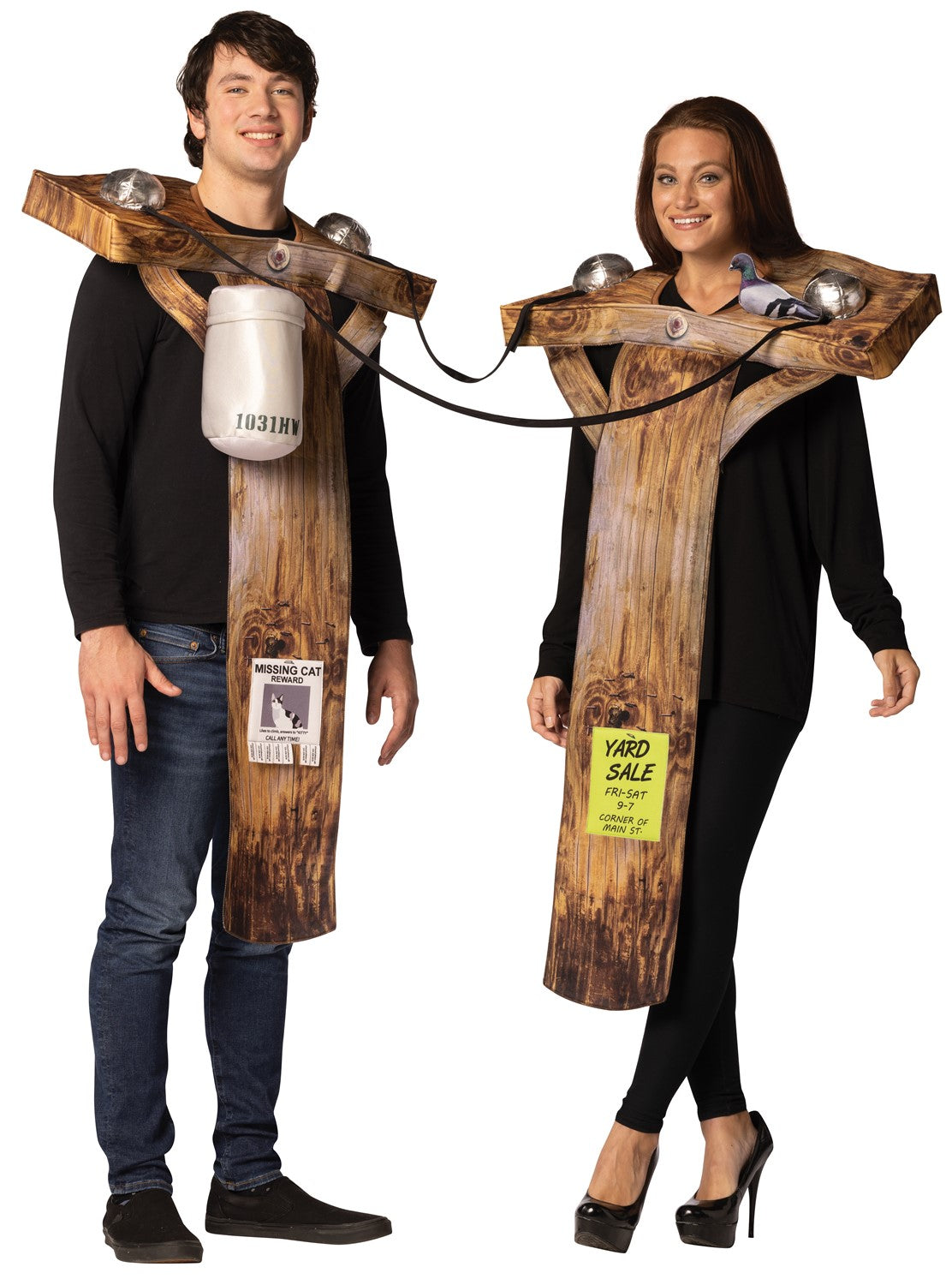 Rasta Imposta Electric Utility Poles Paar Kostüm Einheitsgröße 2er