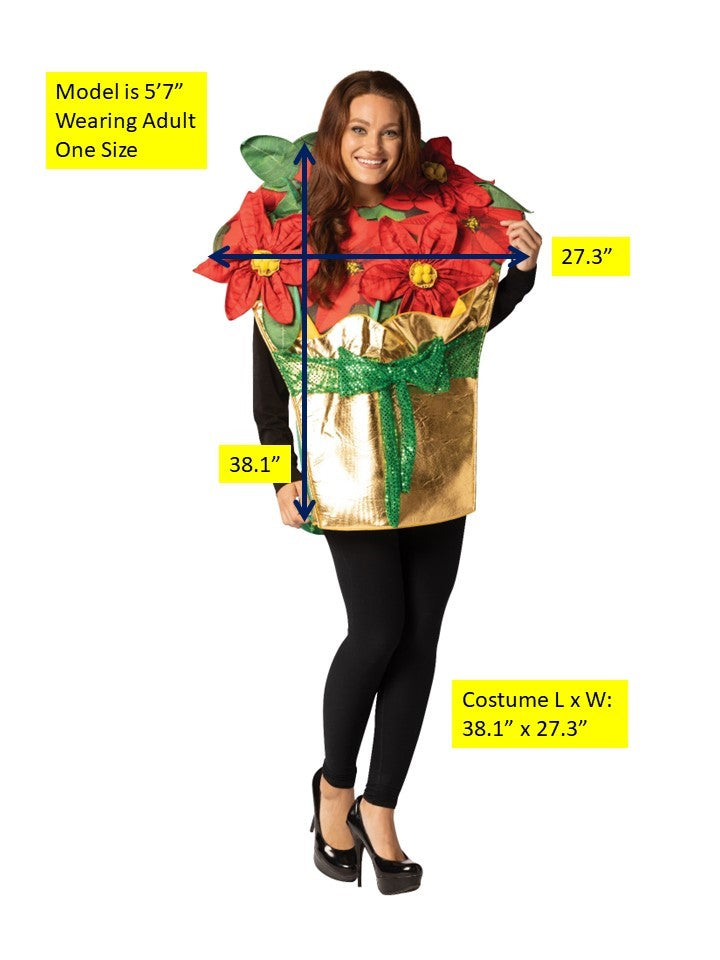 Rasta Imposta Poinsettia Weihnachtsstern Kostüm One Size
