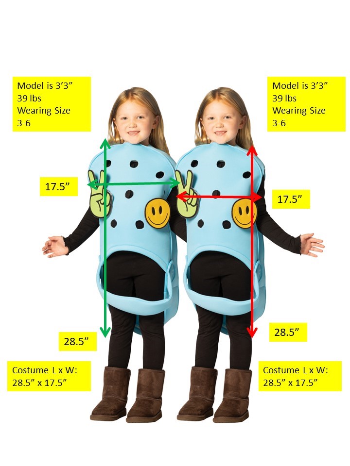 Rasta Imposta Garden Clog Kinderkostüm Schuhe 2er-Pack Gr.3-6