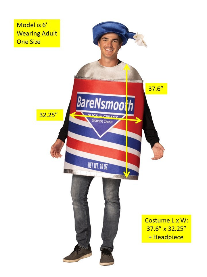 Rasta Imposta Shaving Cream Can Rasierschaum Kostüm One Size