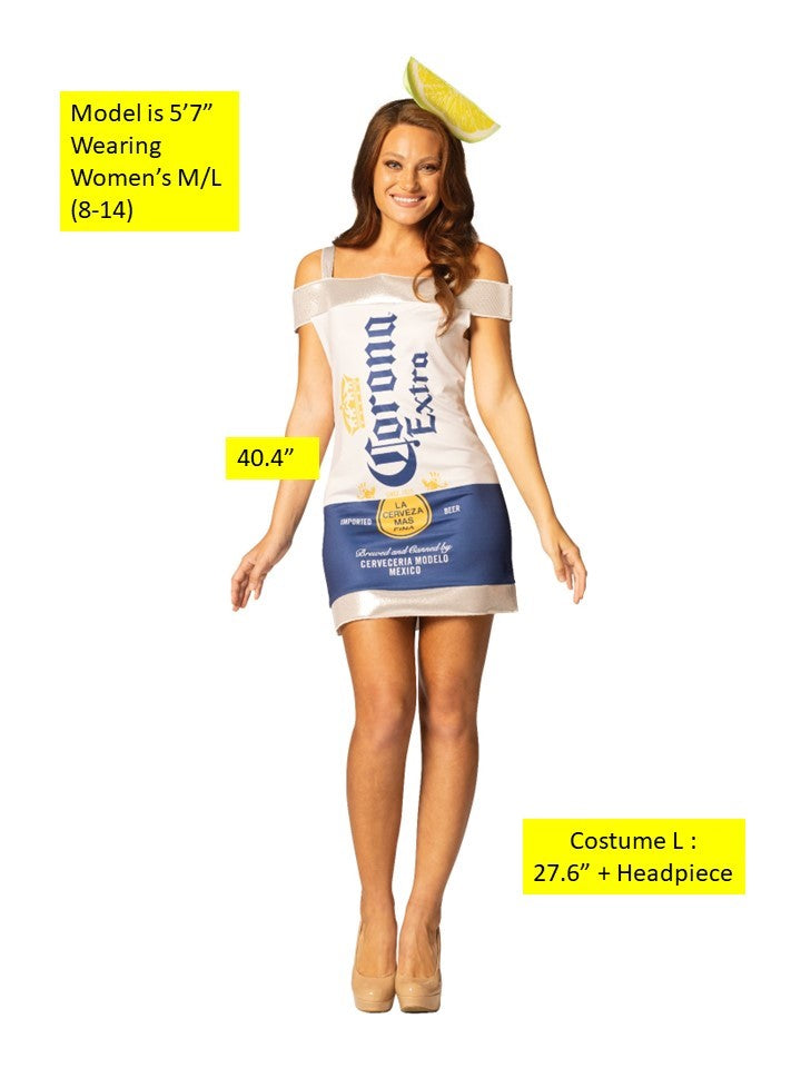 Rasta Imposta Corona Extra Bier Kostüm Damen M-L