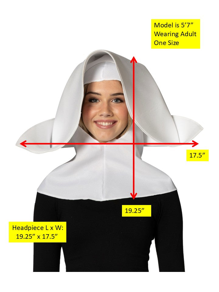 Rasta Imposta Sister Flighty Nonnenhut Kostümhut weiß