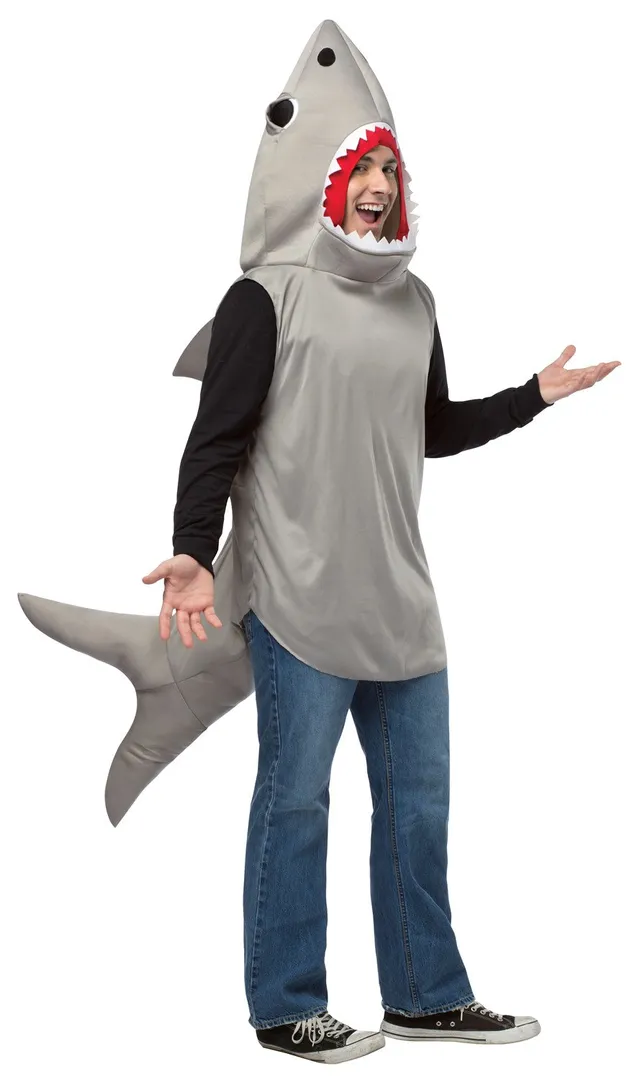 Rasta Imposta Sand Shark Kostüm Erwachsene One Size grau