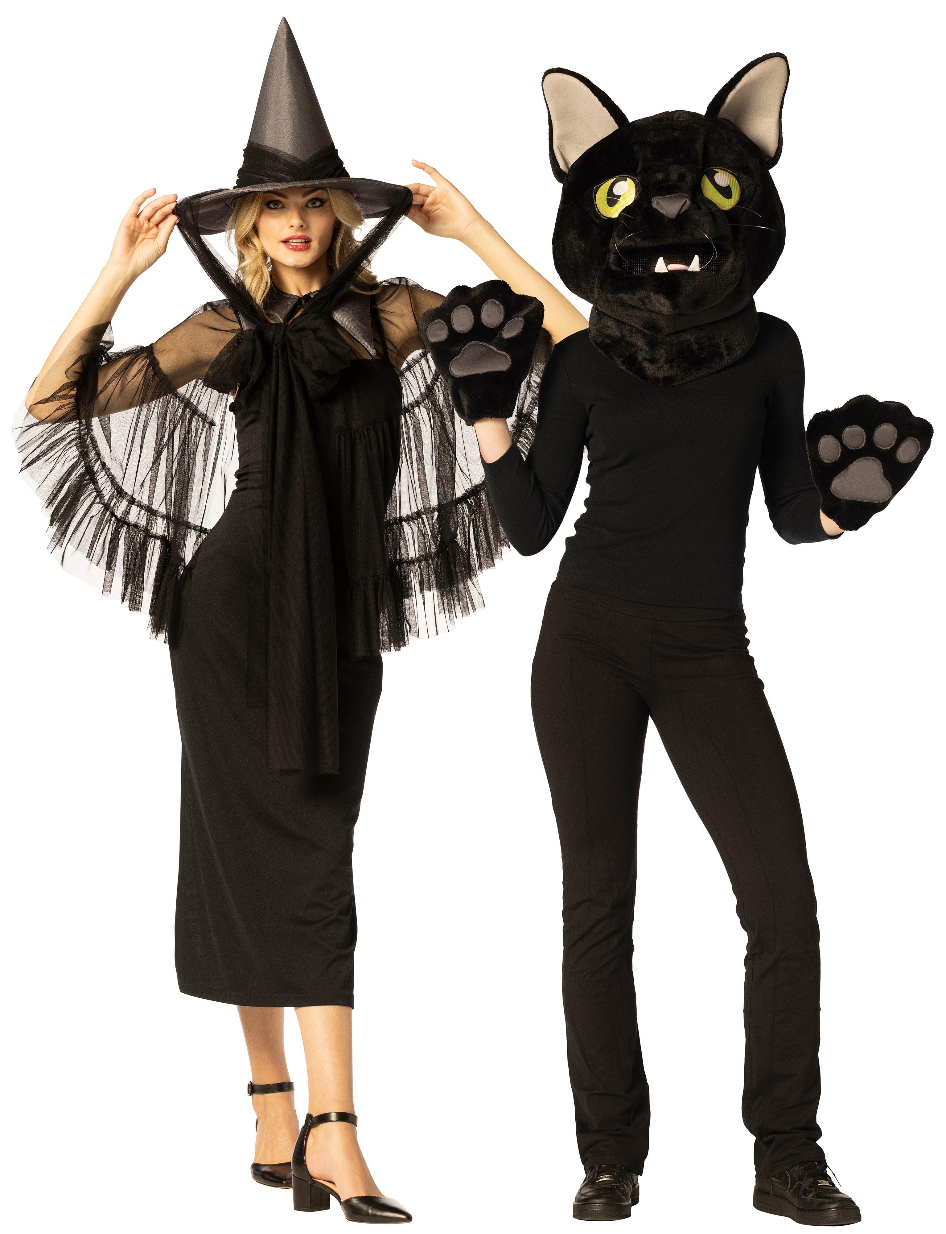 Rasta Imposta Hexe & Katze Paarkostüm One Size schwarz
