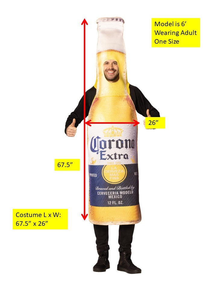 Rasta Imposta Corona Flasche & Limette Partnerkostüm One Size