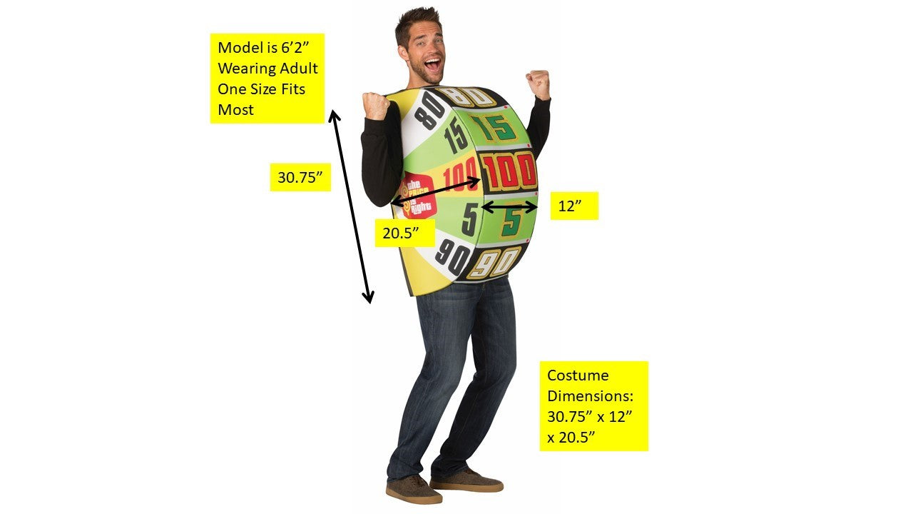 Rasta Imposta Big Wheel Kostüm The Price is Right One Size