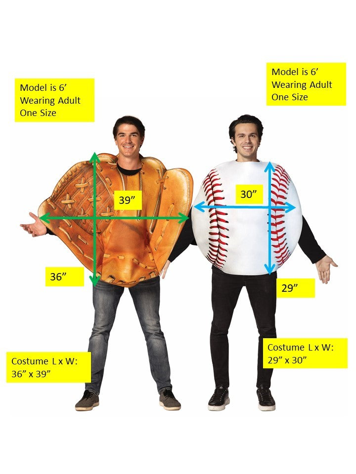 Rasta Imposta Baseball Handschuh Ball Paarkostüm One Size Polyester
