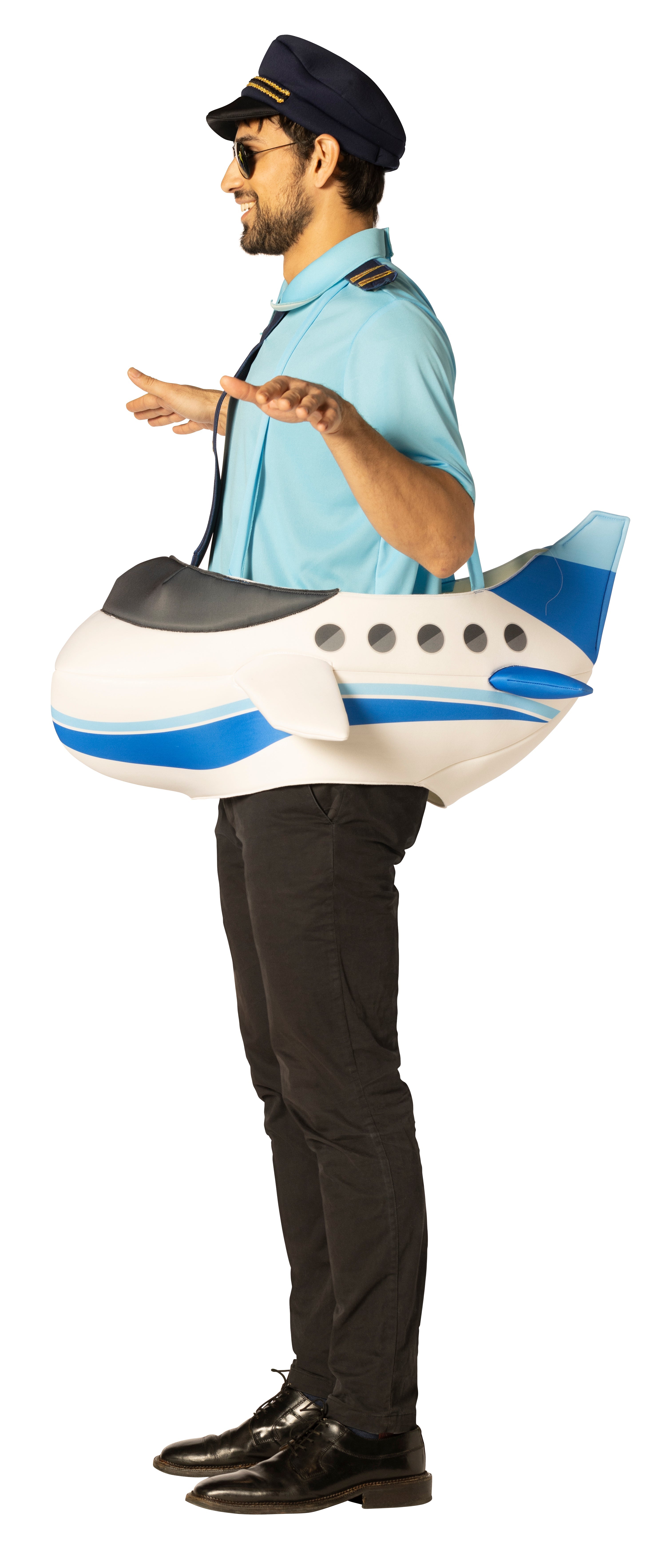 Rasta Imposta Airplane with Pilot Kostüm One Size