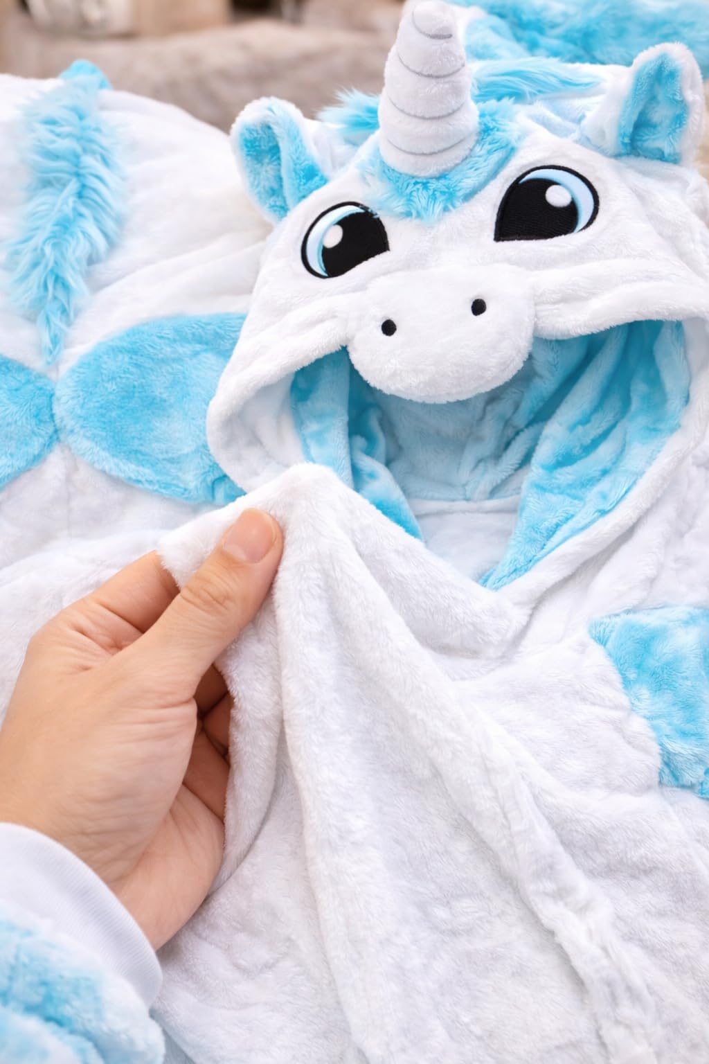 Katara Einhorn Schwarz Sterne Onesie Kostüm M Flanell