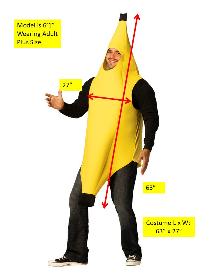 Rasta Imposta Ultimate Banana Bananenkostüm Plus Size gelb