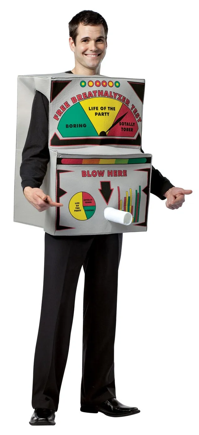 Rasta Imposta Breathalyzer Alkotester Kostüm One Size