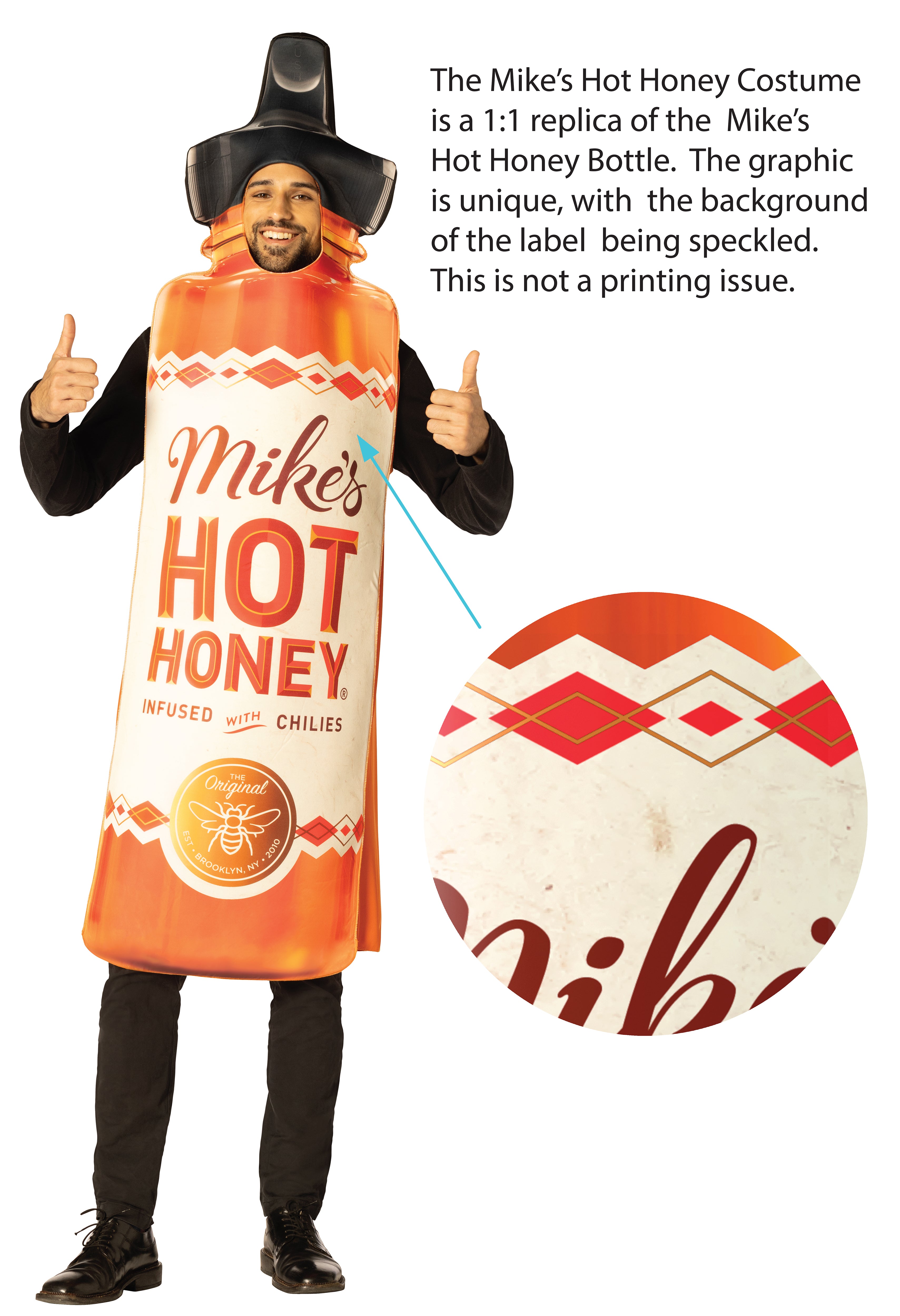 Rasta Imposta Mike's Hot Honey Kostüm Flasche Einheitsgröße