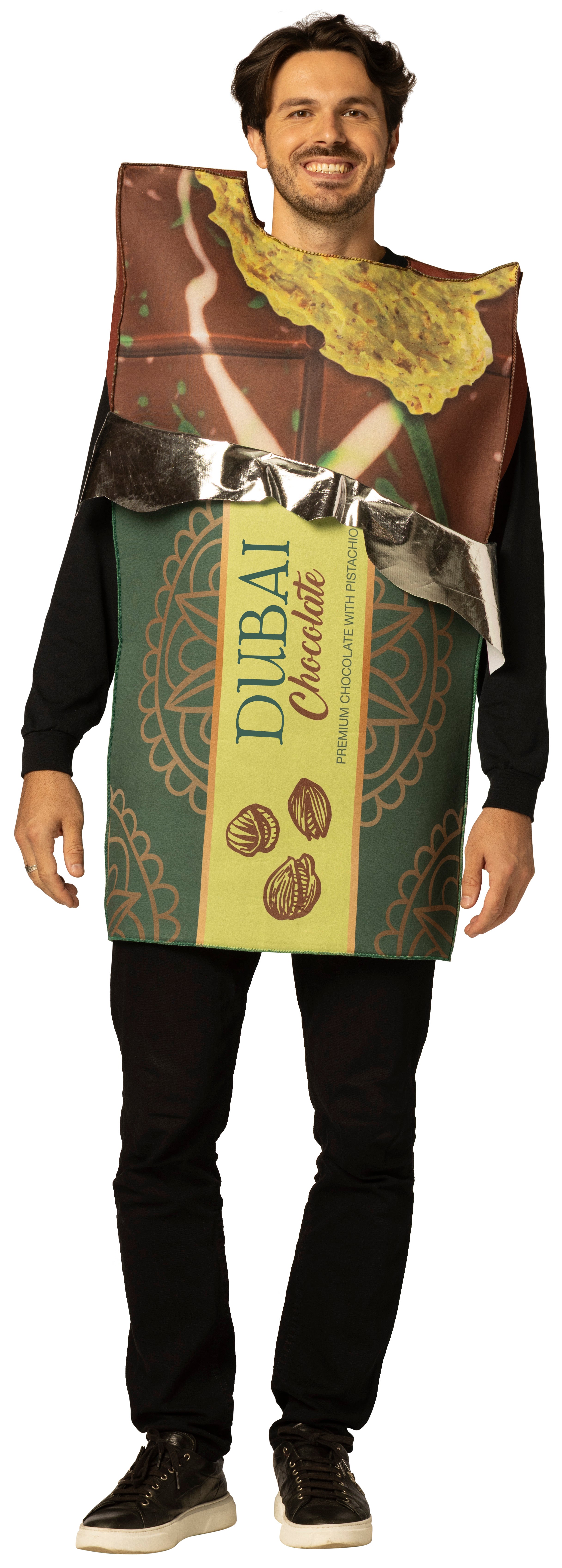 Rasta Imposta DUBAI Chocolate Bar Kostüm Einheitsgröße Schaum