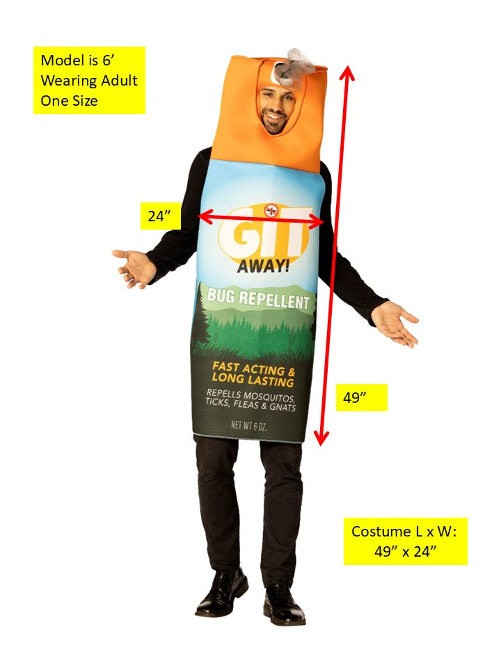 Rasta Imposta GIT Bug Repellent Spray Kostüm One Size
