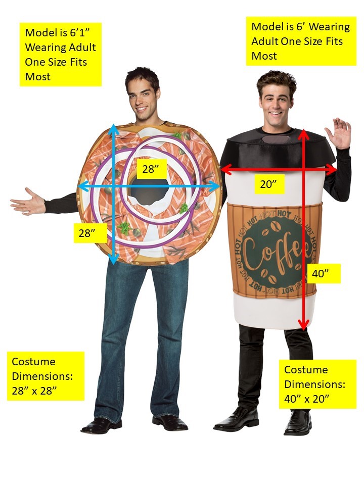 Rasta Imposta Bagel Lox Coffee Partnerkostüm One Size