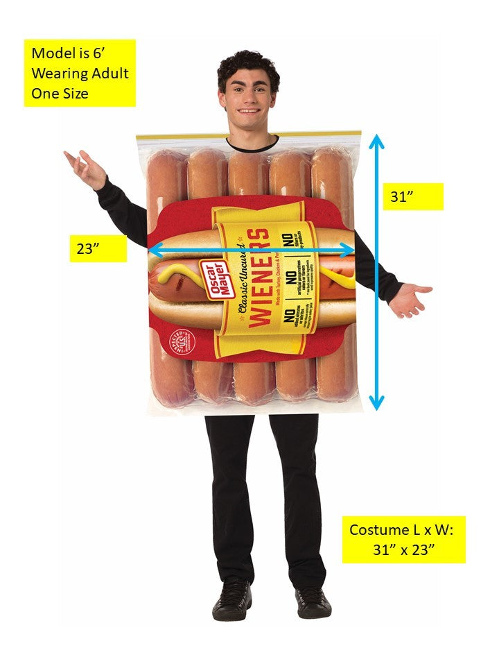 Rasta Imposta Oscar Mayer Wiener Hot Dog Kostüm Erwachsene