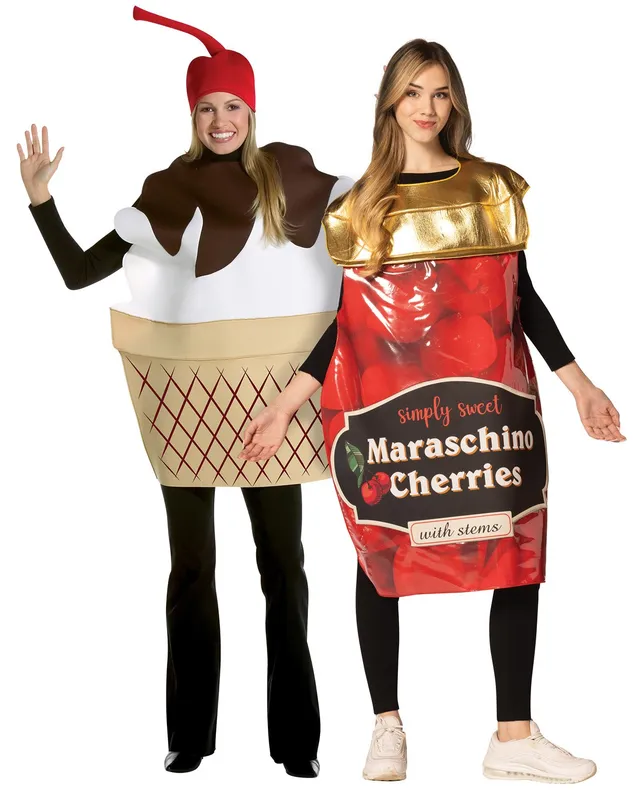 Rasta Imposta Cherries Sundae Partnerkostüm Einheitsgröße 2er-Set