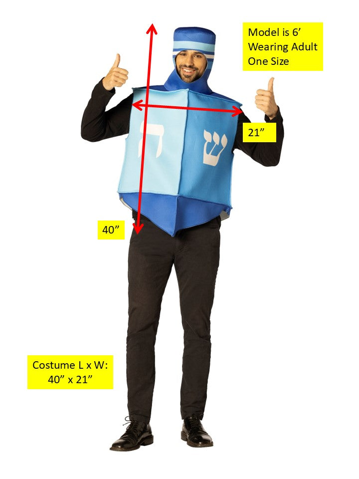 Rasta Imposta Dreidel Kostüm One Size Tunika Hanukkah